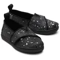 TOMS Tiny Alpargata Gold Sparkle Bow Toddler Shoe Slip-On Sneaker 26