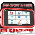 Launch obd2 Diagnosegerät CRP123E V3.0 Fehlercode-Scanner,professioneller Kfz-Codeleser 4-Systemdiagnosen(Motor SRS at ABS) mit 7 Reset (ABS-Blutung/Öl/SAS/Throttle/DPF/EPB/Battery Reset) CAN FD&DOIP