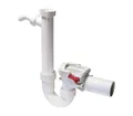 Kessel Siphon Rückstauverschluss Staufix Siphon DN50, mit Anschluss f. Waschmaschine
