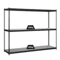 PROREGAL Schwerlastregal Metal YETI Three | HxBxT 200x180x45cm | Fachlast 400kg | Anthrazit | Regal Standregal Werkstattregal Lagerregal Kellerregal