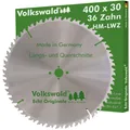 Volkswald® HM-Sägeblatt LWZ 400 x 30 mm Z= 36 Wechselzahn Kreissägeblatt