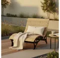 HOME DELUXE Doppelliege Wellenholzliege TAIGA, gefertigt aus Lärchenholz, Waldsofa, Waldliege