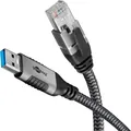Goobay Ethernet-Kabel USB-A auf RJ45, 3 m (F/UTP, CAT6, 3 m) (70499)