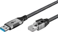 goobay Ethernet-Kabel USB-A 3.2 Gen1 Stecker > RJ-45 Stecker