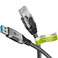 goobay LAN-Adapter Ethernet-Kabel USB-A 3.2 Gen1 Stecker > RJ-45 Stecker