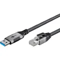goobay Ethernet-Kabel USB-A 3.2 Gen1 Stecker > RJ-45 Stecker, LAN-Adapter