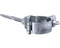 Sarei Rohrschelle mit Stockschraube 140 mm Zink NW 60 mm