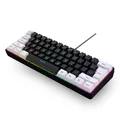 Snpurdiri 60% Percent Gaming Tastatur Ergonomische Kleine Mini Gaming Tastatu...