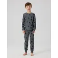 Name It Pyjama NKMNIGHTSET DARK GREY MEL SKULL NOOS (Set, 2 tlg) grau 122/128 EU
