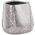 Beliani Dekovase, Silber, Stein, Mode, 20 cm, Dekoration, Vasen, Keramikvasen