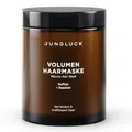 JUNGLÜCK Volumen Haarmaske - Vegan | Ohne Silikone & Mikroplastik - Intensive Pflege Mit BIO Aloe Vera, Birkenwasser und Apfelessig & Squalan | Haarkur für Feines, Kraftloses Haar