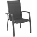 KETTLER Legato Curve Stapelsessel, anthrazit, Alu/Textilene, 0302302-7000, stapelbar