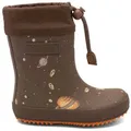 Bisgaard thermo Gummistiefel Boots mit Lammwolle, Größenschablone zum Download braun 25 EU