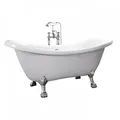 Home Deluxe Freistehende, Weiß, Keramik, 176x79x74 cm, Badezimmer,,Badewannen