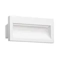 ledscom.de LED Wandeinbauleuchte NOLA, Downlight für außen, IP54 matt, 140 x 70mm, warmweiß