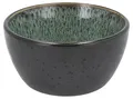 BITZ Schüssel, Schale, Müslischale, Snackschale aus Steingut, 12 cm im Durchmesser, schwarz/grün