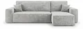 CORNERO Ecksofa mit schlaffunktion CALIFORNIA MINI rechts grau Cord Poso 55 - Schlaffunktion, Bettkasten