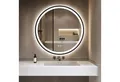 GIMBELEN Badspiegel LED Runder mit Beleuchtung, dimmbar, 3 Lichtfarben (1-St), Wandspiegel, LED Badspiegel, IP44 HD Sicherheitsglas, 50cm