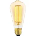 SYLVANIA Glühbirne E27 Vintage | Retro LED dimmbar | Warmweiß 2000K mit Fillament | Edison Form | Leuchtmittel mit App, Alexa, Siri steuerbar