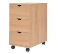 vidaXL Rollcontainer Schubladenelement 33×45×60 cm Eichenbraun, (1 St)