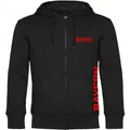 multifanshop Kapuzen Sweatshirt Jacke - Bayern - Brust & Seite - Druck rot - Sweat