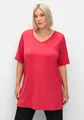 sheego Große Größen: Funktionsshirt in Longform, mit Cut-out im Rücken, sorbet pink, Gr.40/42-56/58 13838402338