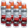 6 er Pack Loreal MEN EXPERT Invincible Man 96h Antitranspirant Deospray Deodo...