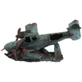 AQUATLANTIS Dekofigur "Flugzeug", Größe L - grau