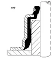 Ventilschaftdichtung Einlassseite FPM (Fluor-Kautschuk) 19036814 CORTECO