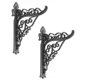 GarPet Blumenkastenhalter 2 St. Wandhalterung für Blumen Ampel Halter Halterung Haken Wand
