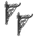 2 St. Wandhalterung für Blumen Ampel Halter Halterung Haken Wand Kunststoff
