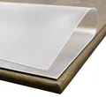 Tischdecke Folie 2 mm transparent einseitig mattiert, Keine BLASENBILDUNG, Schutzfolie Tischschutz, Größe wählbar (Eckig 110 x 50 cm)
