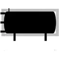 Hygienepufferspeicher liegend 1000 Liter mit Isolierung