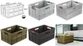 keeeper Profi-Klappbox "benno", 45 Liter, olive geschlossen, integrierte Softgriffe, Tragkraft max. 50 kg, - 1 Stück (1023732300000)