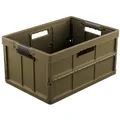 Klappbox Benno geschl. mit Softgriffen 45,0L 54x37x27,5 cm olive