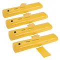 VEVOR Hochwasserbarrieren, Sandsack-Alternative, Hochwassersäcke, 4er-Pack, Hochwasserbarriere für Zuhause, Wasserbarrieren für Überschwemmungen, Türöffnung, Auffahrt (4 Fuß x 6 Zoll)