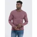 Key Largo Langarmshirt Cheese vintage Look uni Basic MLS00033 Rundhalsauschnitt unifarben langarm slim fit XXL