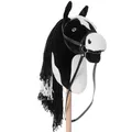 Hoofly Hobby Horse Schwarz (Schecke) - Großes Steckenpferd für Kinder