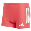 adidas Men's 3 Stripes Swim Boxers, semi Lucid red/White, 42
