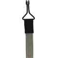 Spanngummi Mit Haken, Flach, Elastisch, 100 Cm, Grau
