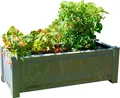 Pflanzkübel KHW, grau, B:100cm H:34cm T:43cm