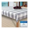 laro Tischdecke Wachstuch-Tischdecken Abwaschbar Karo. anthrazit/grau rechteckig grau 220 cm x 118 cm