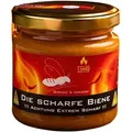 Die Scharfe Biene 250g – Extrem scharfer Honig mit Carolina Reaper Chili | Grega's Imkerei | Über 1 Mio. Scoville | BBQ- & Gourmet-Spezialität