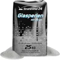 25 KG GLASPERLEN STRAHLMASTER STRAHLMITTEL 40-70 µm STRAHLGUT GLASPERLEN SANDSTRAHLEN MICROGLASPERLEN
