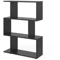 Vicco Raumteiler, Schwarz, Holzwerkstoff, 6 Fächer, Rechteckig, 70x97.4x23.8 cm, Wohnzimmer, Raumteiler & Paravents, Raumteiler