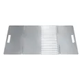 MOCAVI Grillrost/Plancha mit Ablage Edelstahl für Feuertonne und Feuerkorb Edelstahlrost Grillgitter eckig