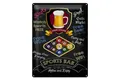 Blechschild Spruch 30x40 cm sports bar Beer relax and enjoy Deko Schild