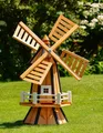 DSH DEKO SHOP HANNUSCH Gartenfigur Kleine Holzwindmühle – Höhe 77 cm