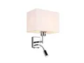 meineWunschleuchte Wandleuchte mit Schalter & Leselampe, Höhe 31cm, Lesearm, Leselicht LED fest integriert, ohne Leuchtmittel, Warmweiß, innen Wand-Lampe, moderne Nachttischlampe Bett mit Leseleuchte