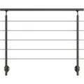 Dolle Geländer-Komplettset 150 cm Wandmontage Anthrazit